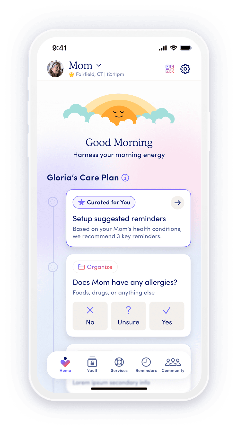 tendercare Mobile App