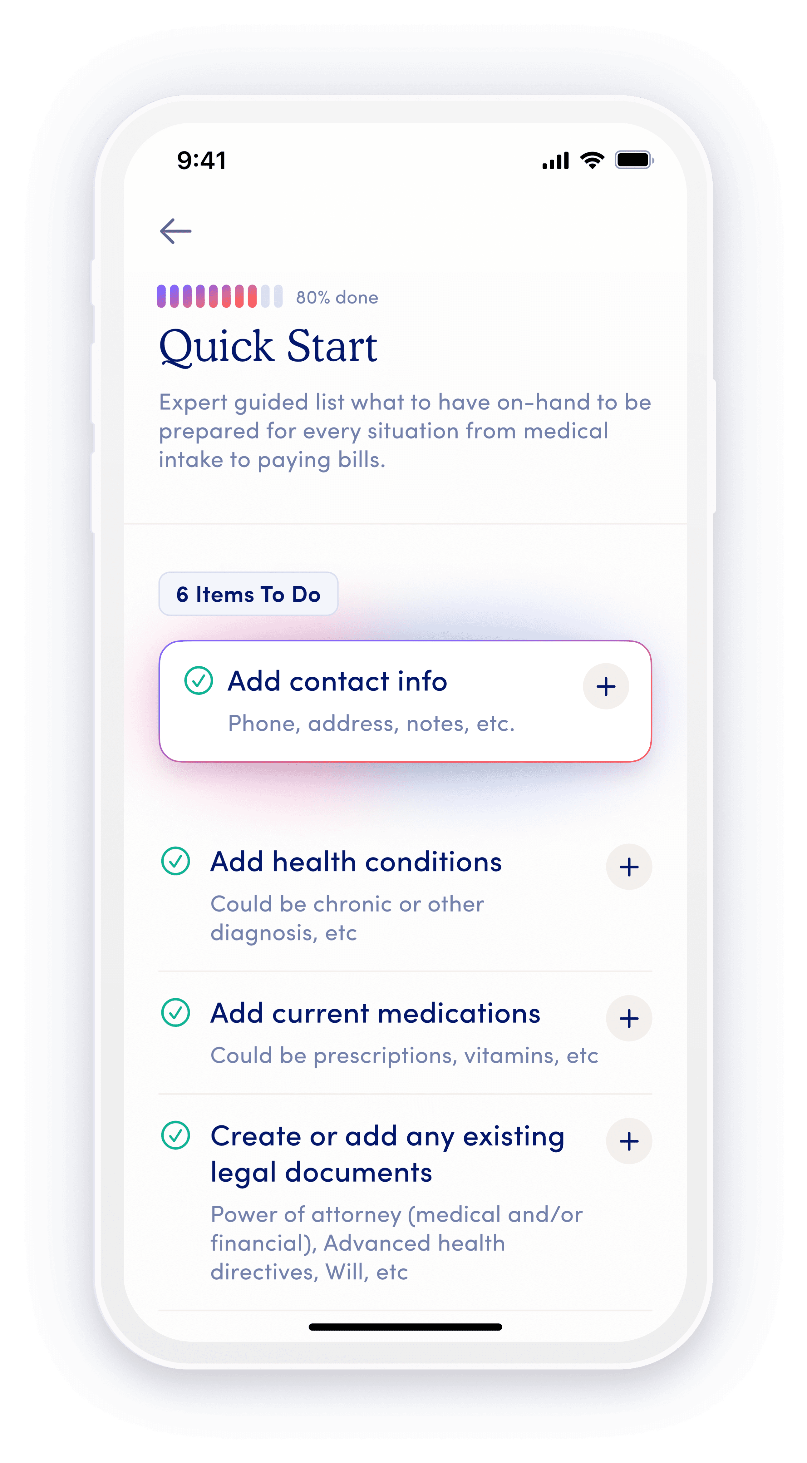 tendercare Mobile App